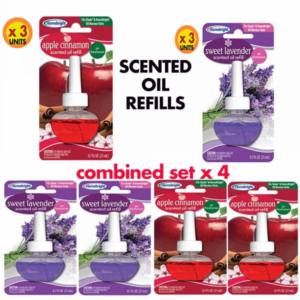 For Air Wick/Glade Scented Oil Refills For Plug In Diffuser Air Room Freshner