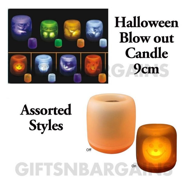 Halloween Lights Blow-Out Candle Party Table Decor Halloween Props Electronic