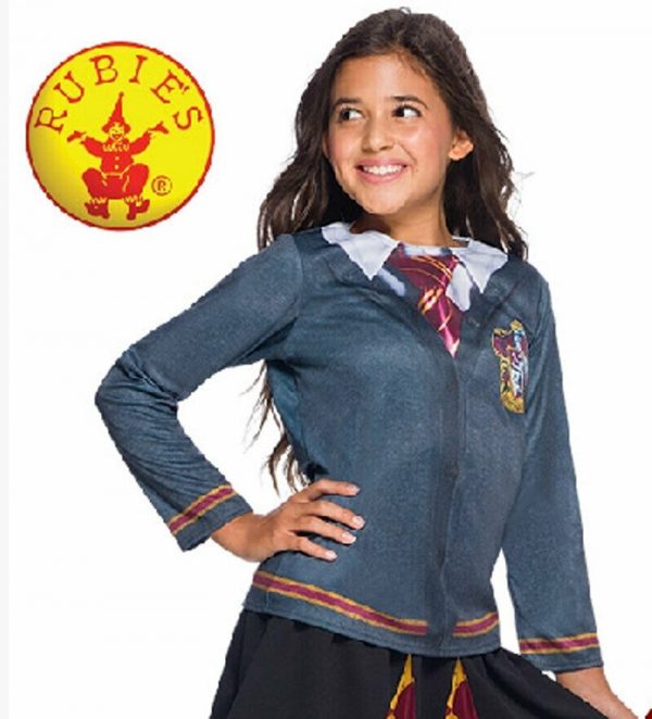 Hermione Gryffindor Costume Girl Top &Skirt Harry Potter Book Week Child Kid M L - Image 5