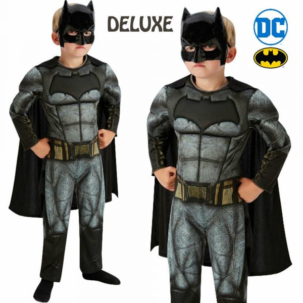 Kids Batman Costume Super Hero Superhero DC Comics Halloween Boy Dawn of Justice