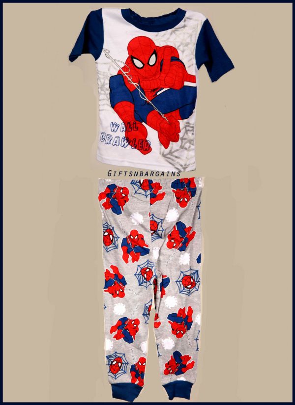 Marvel Spiderman PJ set "Wall Crawler" New with Tags 24 mths, 3,4,5 years