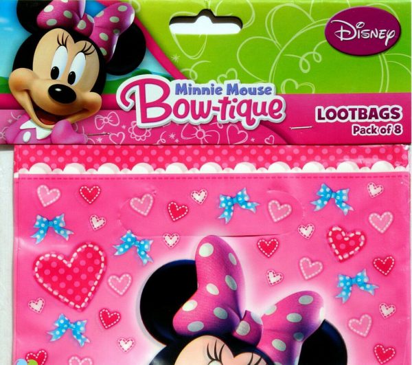 Minnie Mouse Birthday Party Loot Bags Favour Fillers Pink 8 Pack First Girl Baby - Image 3