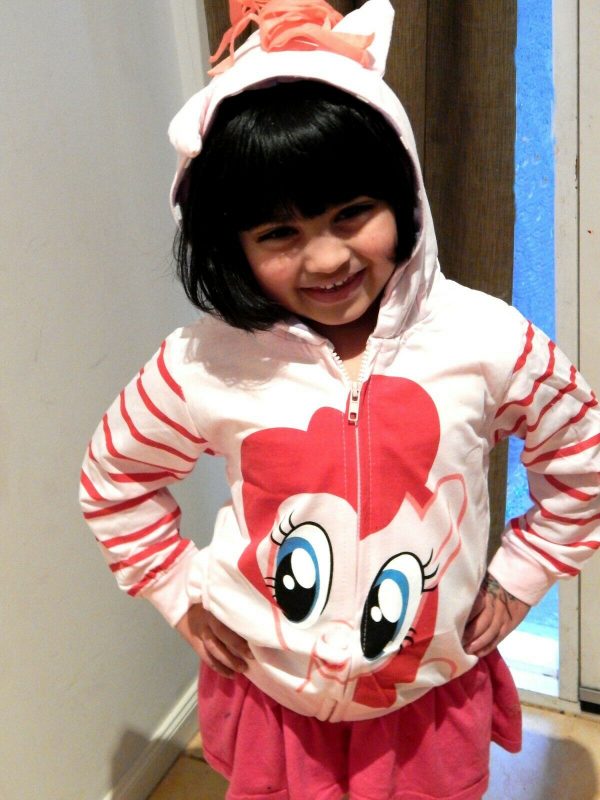 My Little Pony Girl Hoodie Jacket Top Rainbow Dash Pinkiepie Twilight Child Wing - Image 12