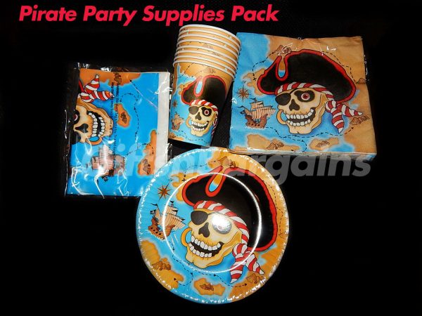 Pirate Birthday Party Theme Supplies Boys Value Added Table Pack Kids - Image 6