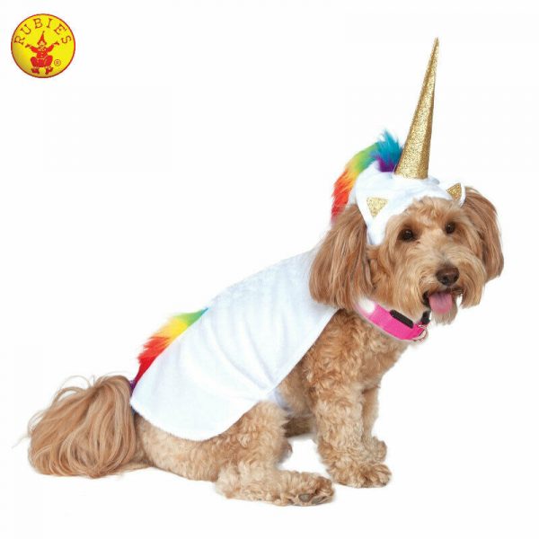 Rainbow Unicorn Light-Up Pet Costume Dogs Animal Pup Fancy Dress Parade S-M-L-XL - Image 3