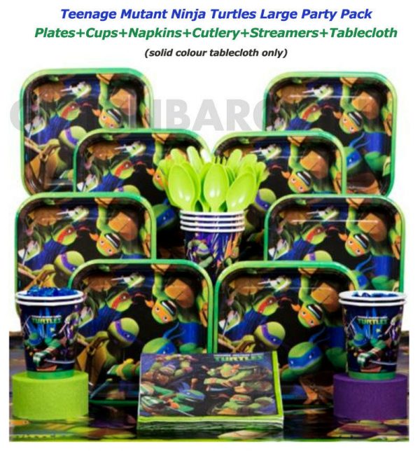 TMNT Teenage Mutant Ninja Turtles Birthday Party Supplies Ultimate Pack 59 pcs