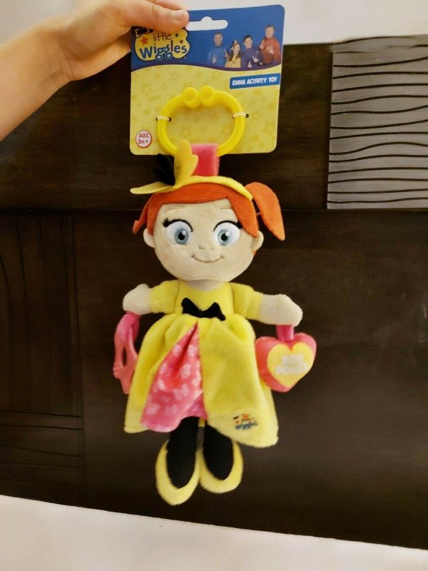 The Little Wiggles Emma Soft Activity Toy Plush Crinkly Touch Feel Learn Dangler - Image 5