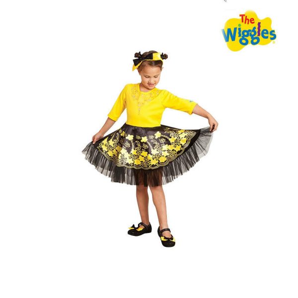 The Wiggles EMMA Girl Costume Child Yellow Dress FREE Headband Shoe Bows TODDLER - Image 4