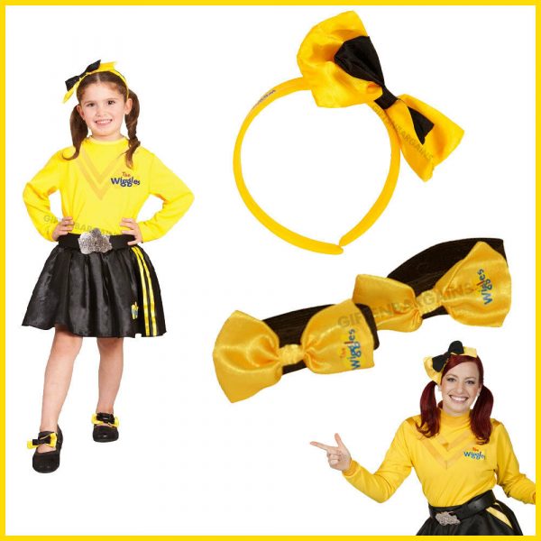 The Wiggles EMMA Girl Costume Child Yellow Dress FREE Headband Shoe Bows TODDLER - Image 6