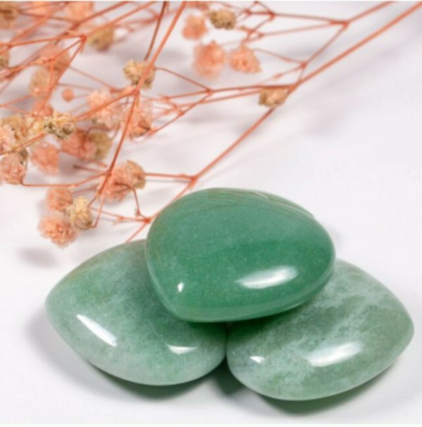 28-30mm Natural Gemstone Tumbled Crystal Puffy Heart Stones Chakra Healing 1 Pc - Image 6