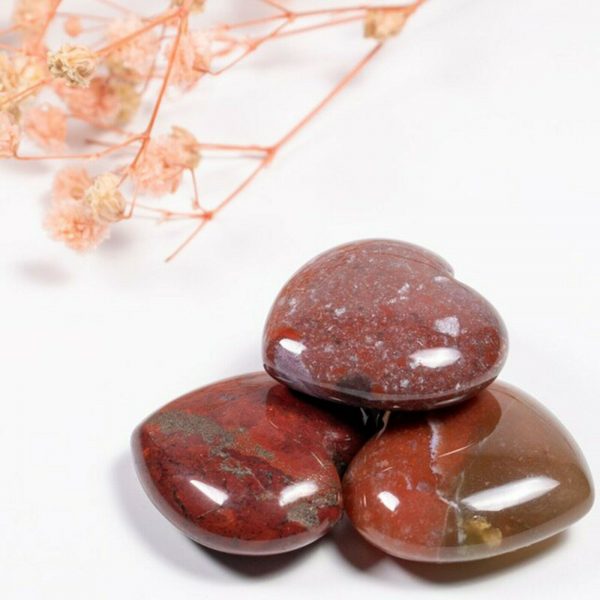 28-30mm Natural Gemstone Tumbled Crystal Puffy Heart Stones Chakra Healing 1 Pc - Image 9