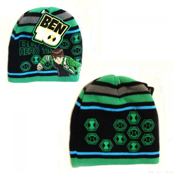 BEN1O Cartoon Network Its Hero Time Embroidered Acrylic Beanie Boys 3-6 years - Image 3