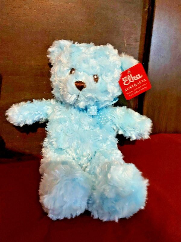 Cassidy Pink Blue Bear Baby First Christmas Plush Cuddle Toy Animal Toddler Gift - Image 6