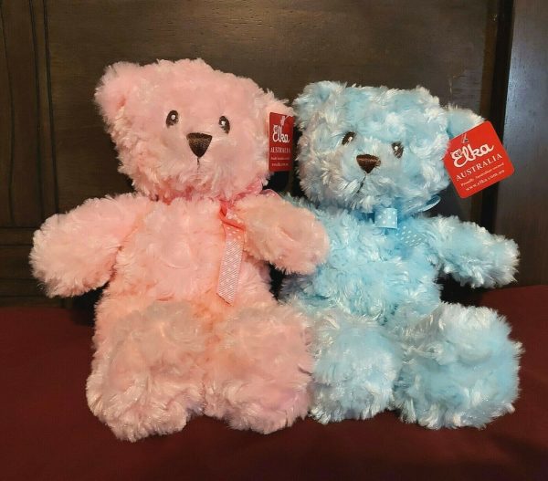 Cassidy Pink Blue Bear Baby First Christmas Plush Cuddle Toy Animal Toddler Gift - Image 7