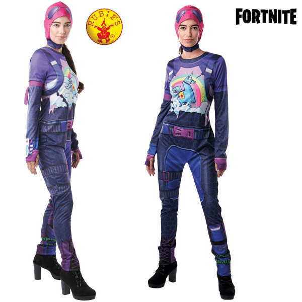 EPIC GAMES Fortnite Brite Bomber Unicorn Young Girl Teen Tween Costume S: L 12+