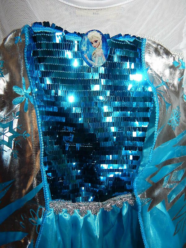 Girl Fancy Dress Costume Princess Queen Elsa Blue Party Birthday size 2-11yrs - Image 6