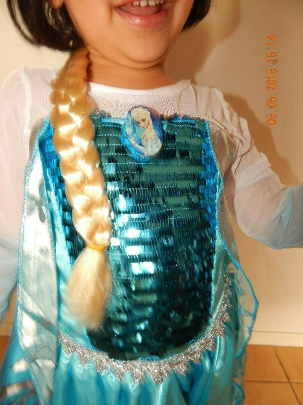 Girl Fancy Dress Costume Princess Queen Elsa Blue Party Birthday size 2-11yrs - Image 8