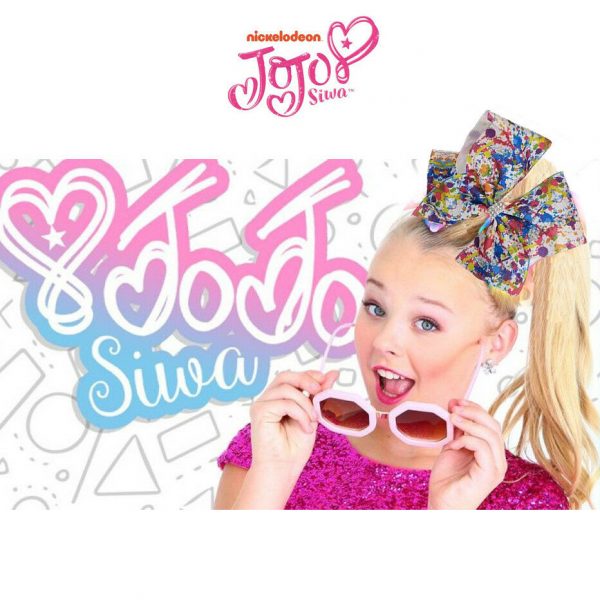 JoJo Siwa Large License Bow Premium Girl Hair Accessory Cupcake Fruits Paint