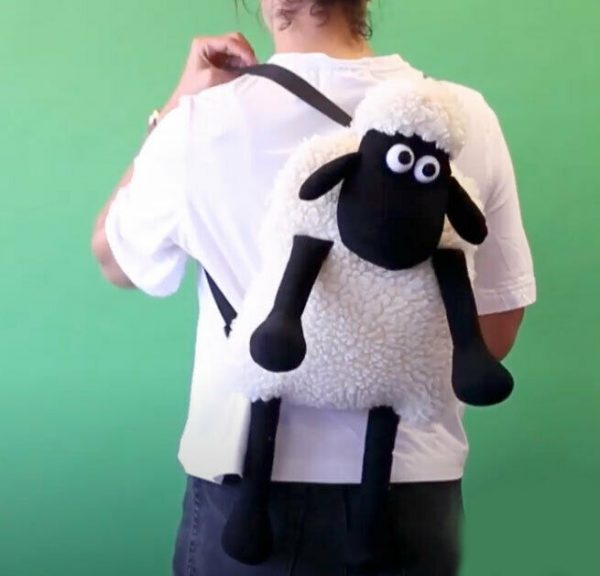 Licensed Shaun the Sheep Soft Plush Backpack Adult Child Bag Birthday Gift 30cm - Image 6