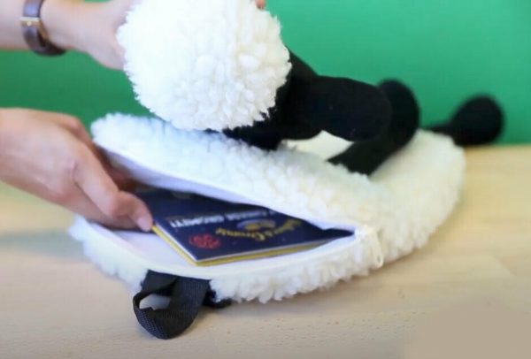 Licensed Shaun the Sheep Soft Plush Backpack Adult Child Bag Birthday Gift 30cm - Image 10