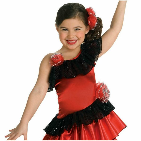 Spanish Princess Child Costume Senorita Flamenco Dancer Girl Book Week Mexican - Image 3