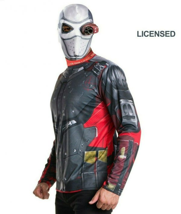 Suicide Squad Deadshot Adult Teen Costume Kit Halloween Men Fancy Dress w Mask