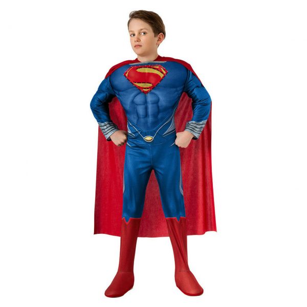 Superman Boys Costume Super Hero Light-up Deluxe Muscle Chest Licensed S: M 5-7y - Image 3