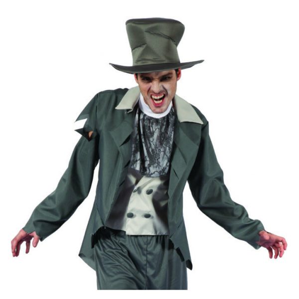 Zombie Gentleman Groom Mens Costume Adult Halloween Horror S:M/L - Image 3