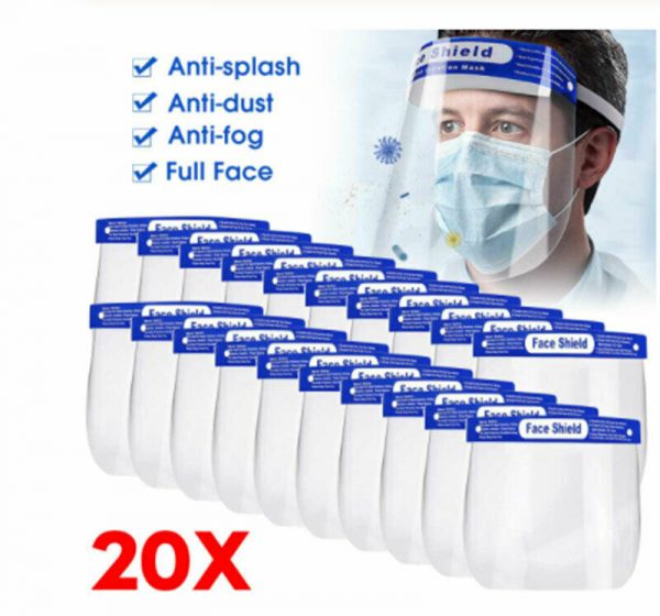 Bulk Clear Face Shield Mask Protective Film Flip Up Visor Safety Anti-Fog Adult - Image 11