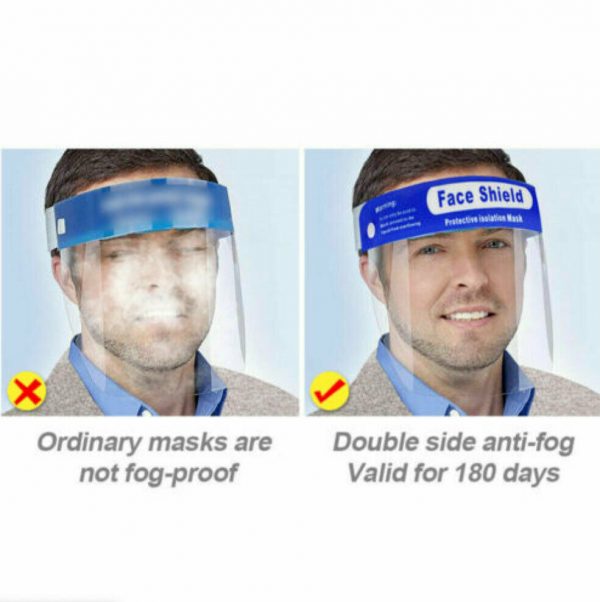 Bulk Clear Face Shield Mask Protective Film Flip Up Visor Safety Anti-Fog Adult - Image 4