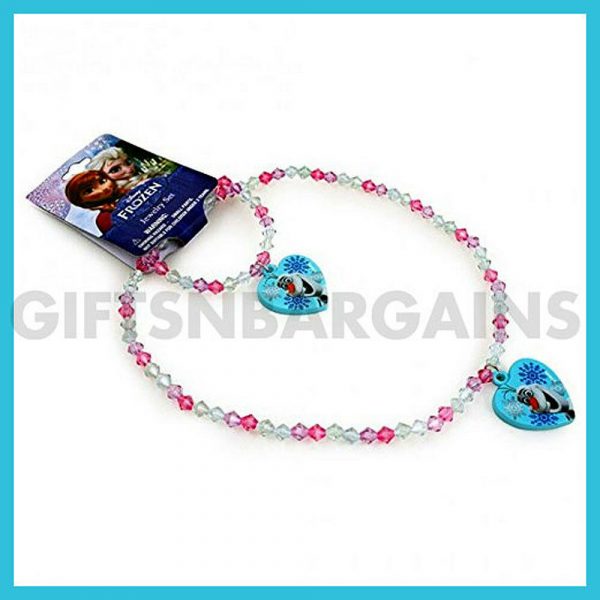 DISNEY FROZEN Elsa Anna Olaf 2Pc Necklace Bracelet Set JEWELLERY Gift Girls - Image 5