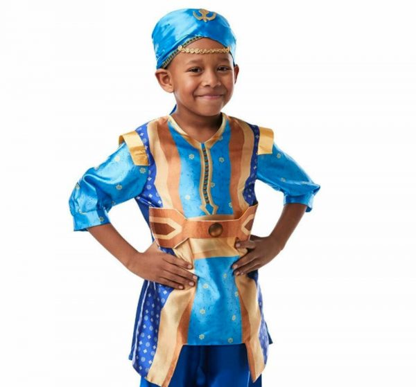 Disney Aladdin Genie Boy Child Costume Movie Fancy Dress Book Week Alladin Kid - Image 3