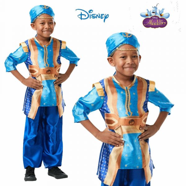 Disney Aladdin Genie Boy Child Costume Movie Fancy Dress Book Week Alladin Kid