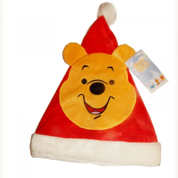 Disney Winnie The Pooh Santa Hat Tigger Christmas Xmas Red Plush Velvet  Child - Image 4