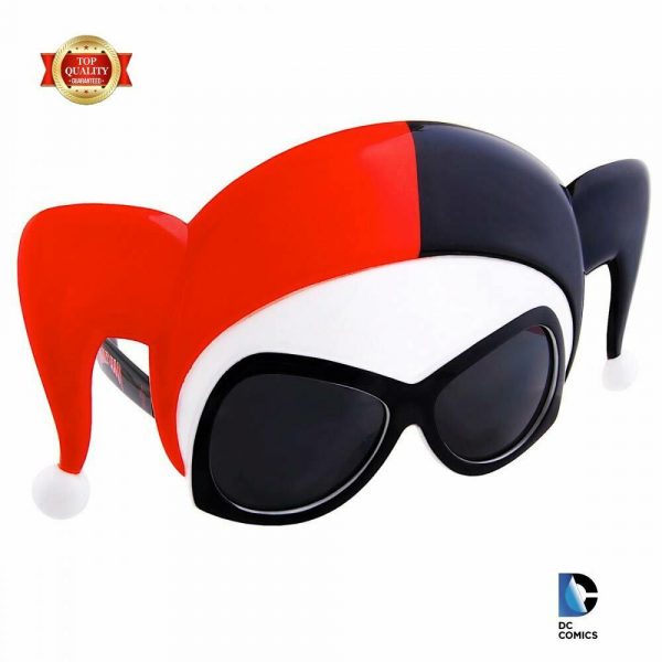 HarleyQuinn Sunstache Sun Glasses Suicide Squad Adult Super Hero UV400 Spectacle - Image 3