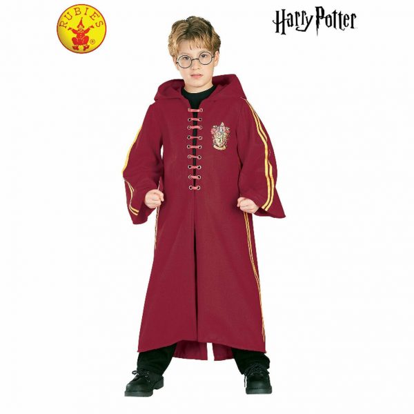 Harry Potter Costume Deluxe Quidditch Boys Kids Book Week Halloween Wizard M / L