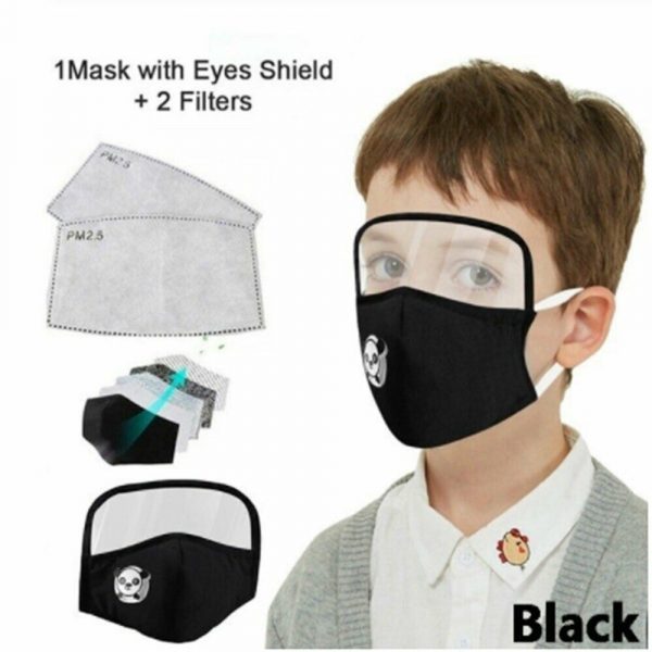 Kid Child Washable Reusable Face Mask Anti Dust Eye Shield Breath Valve Filters - Image 11