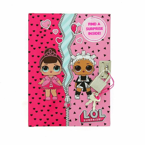 LOL Surprise Lockable Notebook Diary w Key Hidden Pencil Girls Fun Stationery - Image 3