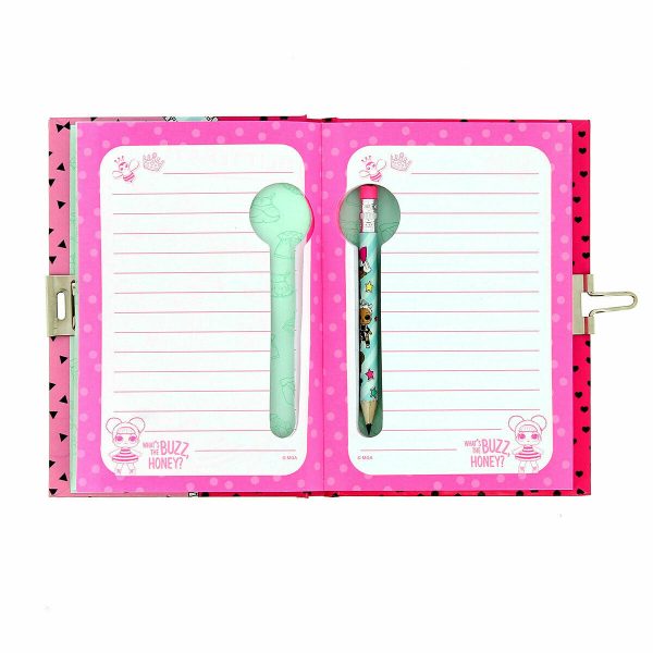 LOL Surprise Lockable Notebook Diary w Key Hidden Pencil Girls Fun Stationery - Image 4