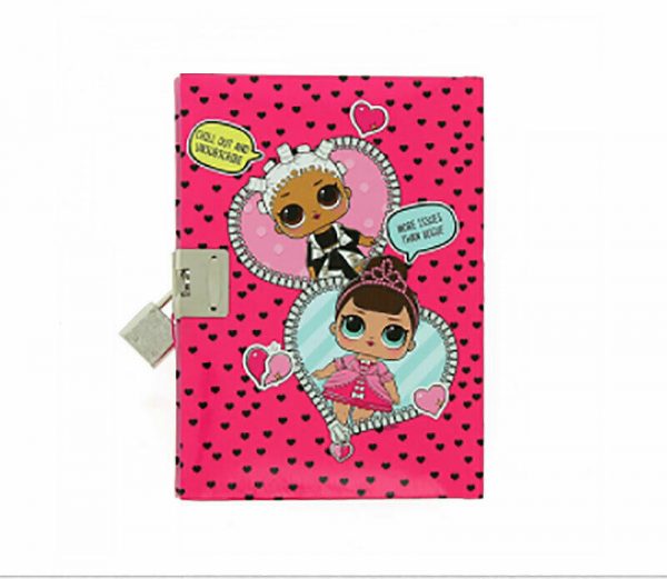 LOL Surprise Lockable Notebook Diary w Key Hidden Pencil Girls Fun Stationery - Image 7