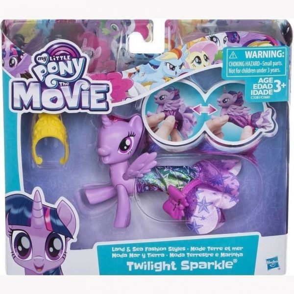 MY LITTLE PONY TWILIGHT SPARKLE MOVIE LAND & SEA PONY FASHION STYLE TOY PLAYSET