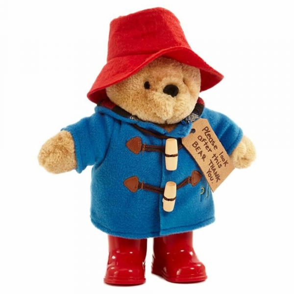 Paddington Bear Licensed Embroidered Jacket Welly Boots Plush Christmas Gift Toy