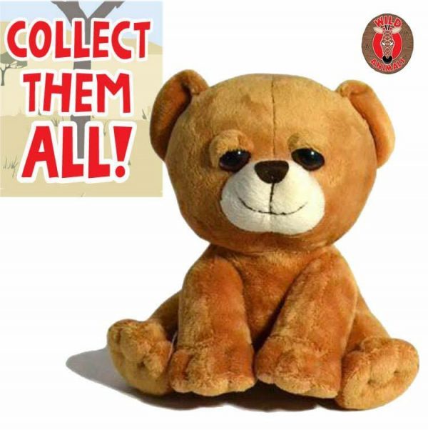 Plush Bear Wild Jungle Animal Soft Toy Child Kids Toddler Gift 18 Cm Cuddly Doll