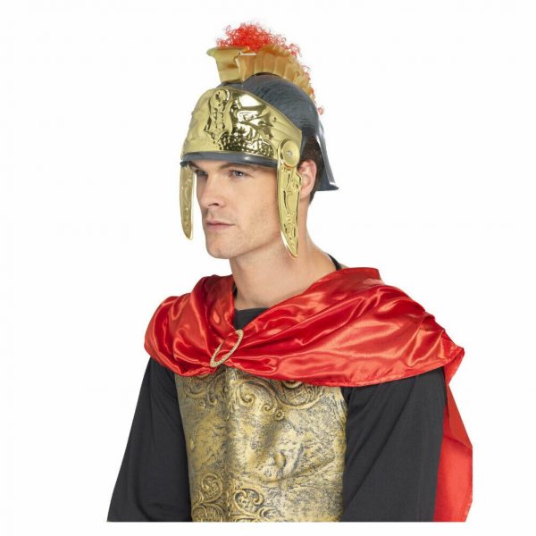 Roman Warrior General Soldier Centurion Helmet Costume Accessory Men Adult Hat