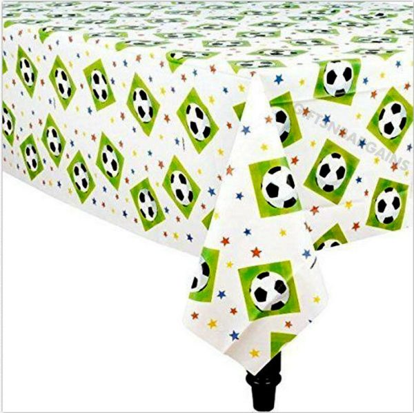 SOCCER SPORT FOOTBALL BIRTHDAY PARTY DECOR PLASTIC TABLE COVER CLOTH BOYS CHAMP - Image 4