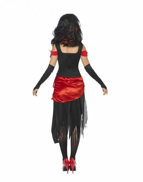 Seven Deadly Sins Lust Halloween Womens Siren Seductress Witch Costume Ladies - Image 4