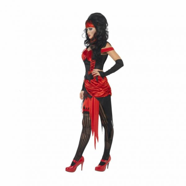 Seven Deadly Sins Lust Halloween Womens Siren Seductress Witch Costume Ladies - Image 5