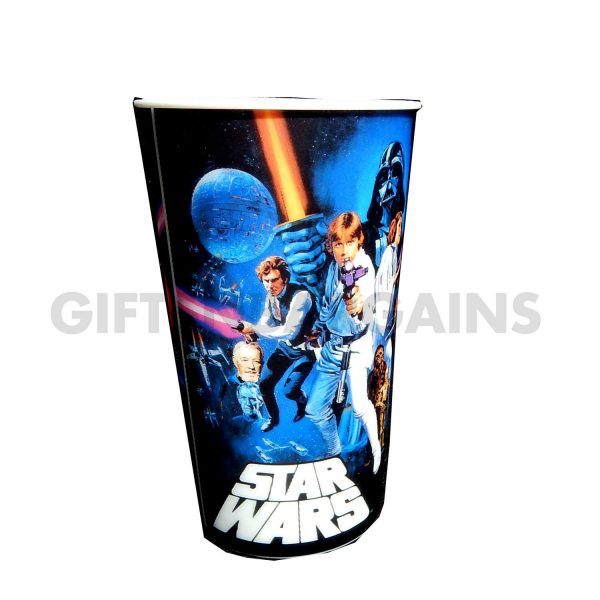 Star Wars 600ml Cup Lenticular Tumbler Empire Jedi Birthday Fathers Day Kid Gift