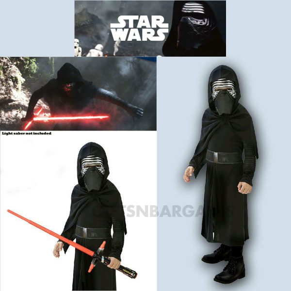 Star Wars Kylo Ren Darth Vader Boys Halloween Costume S: 7-8 Kids Child Black - Image 4