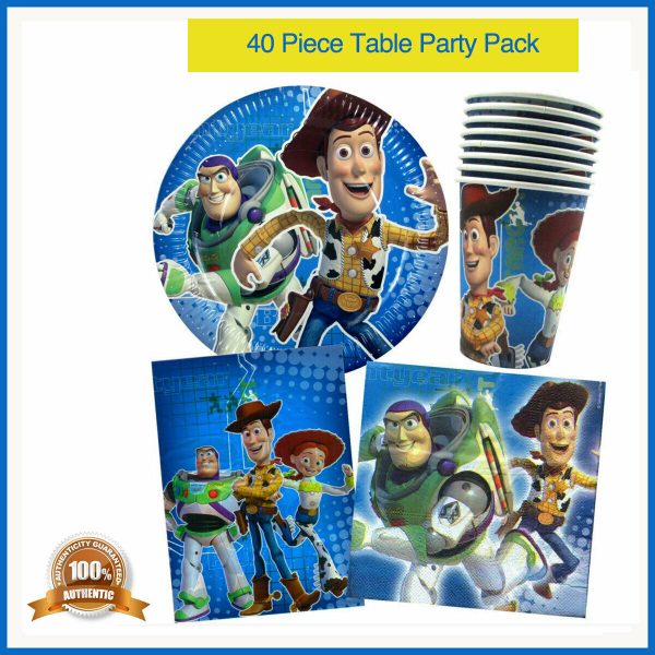 TOY STORY BIRTHDAY PARTY SUPPLIES 40pc PACK PLATES CUPS TREAT BAGS NAPKINS 8PP